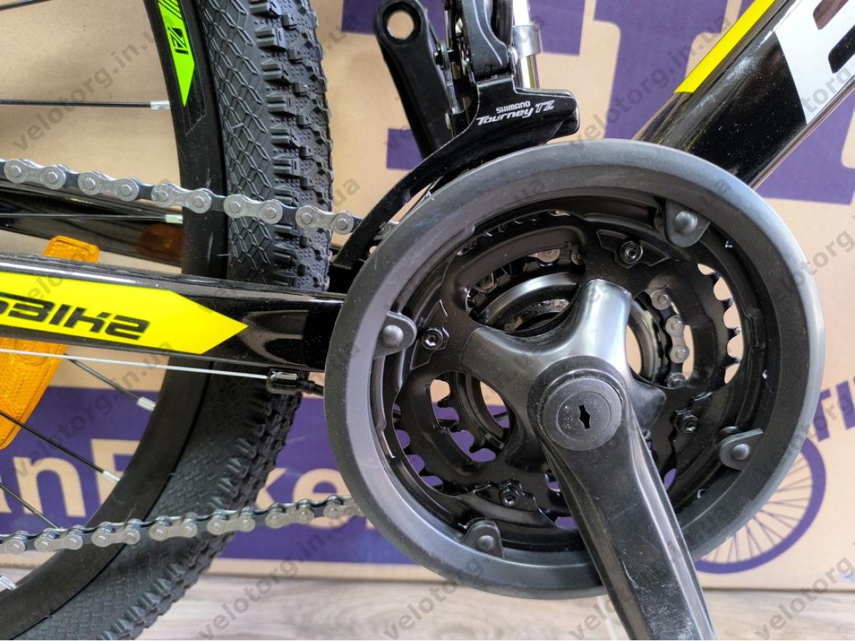 Велосипед CrossBike 26″ Boxter 2026 рама 12.5″ black-yellow-gray
