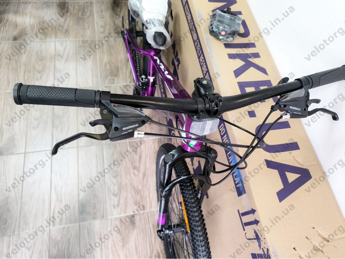 Велосипед CrossBike 26″ Boxter 2026 рама 12.5″ purple-black фіолетово-чорний