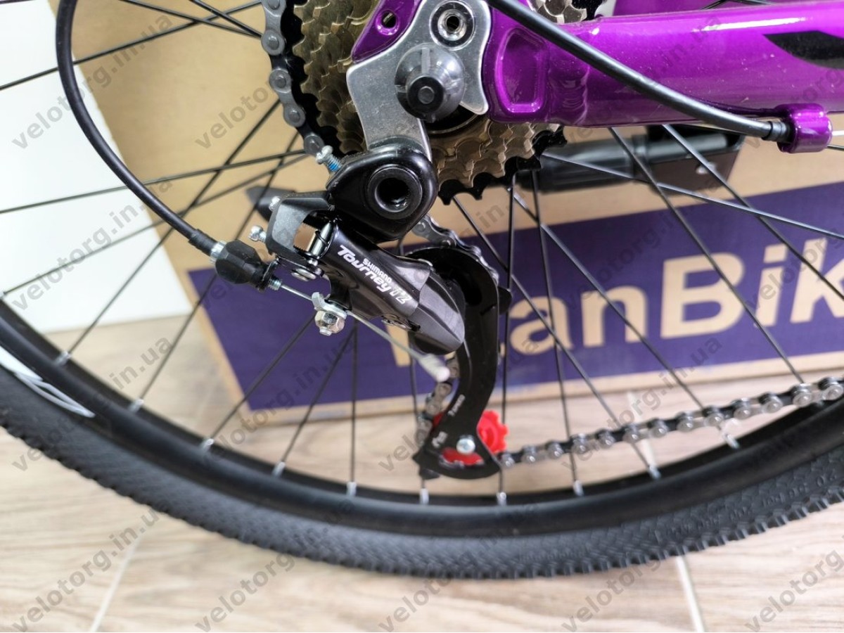 Велосипед CrossBike 26″ Boxter 2026 рама 12.5″ purple-black фіолетово-чорний
