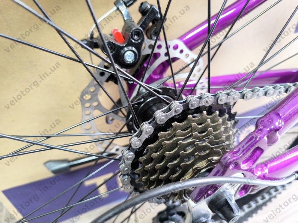 Велосипед CrossBike 26″ Boxter 2026 рама 12.5″ purple-black фіолетово-чорний