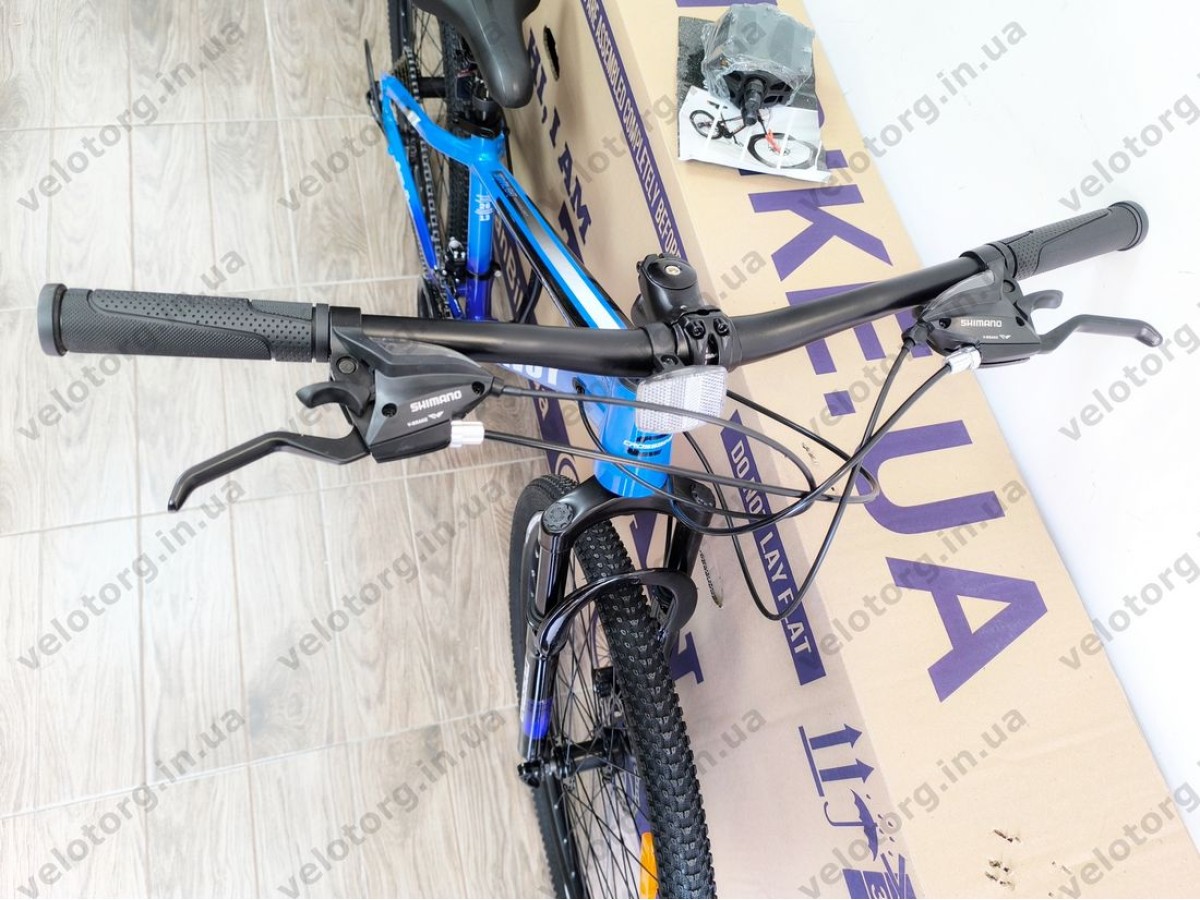 Велосипед CrossBike 26″ Convoy 2026 рама 13″ blue-black - алюмінієвий