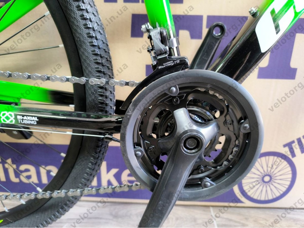 Велосипед CrossBike 26″ Convoy 2026 рама 13″ green-black - алюмінієвий