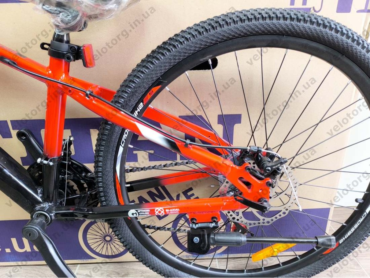 Велосипед CrossBike 26″ Convoy 2026 рама 13″ red-black - алюмінієвий