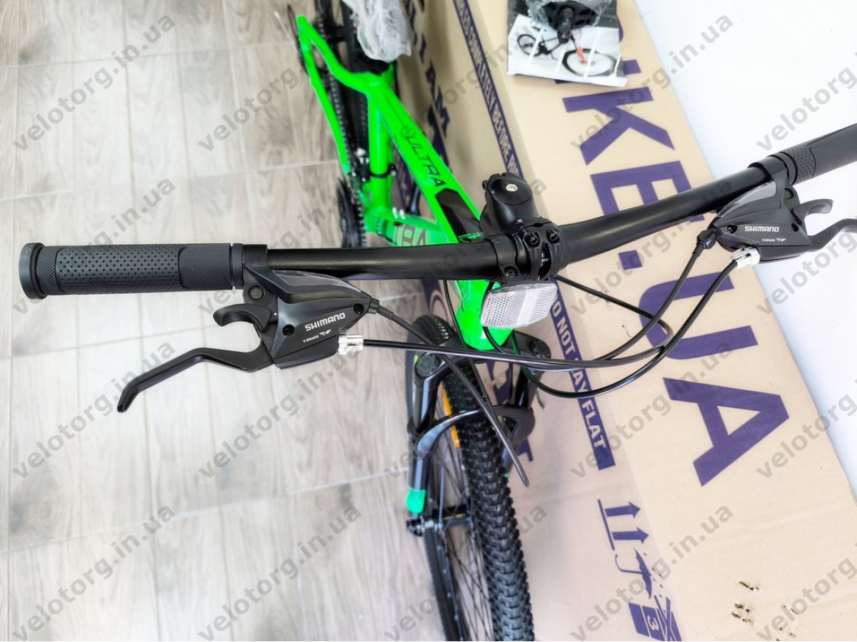 Велосипед CrossBike 26" Ultra 2026 Рама 13" green-black алюмінієвий