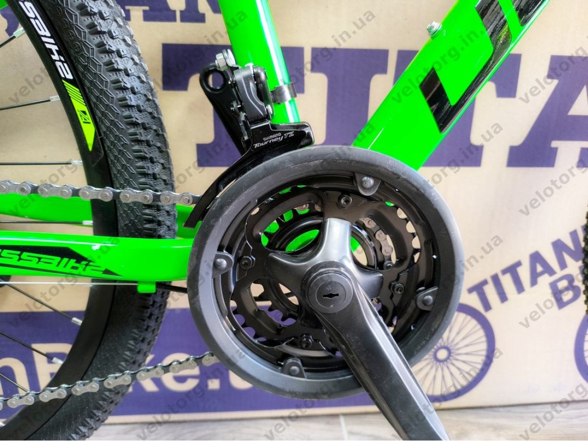 Велосипед CrossBike 26" Ultra 2026 Рама 13" green-black алюмінієвий
