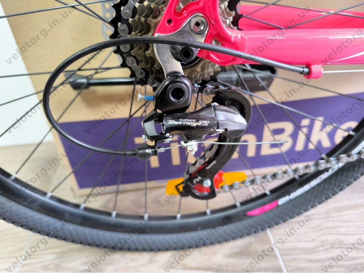 Велосипед CrossBike 26" Ultra 2026 Рама 13" pink-white алюмінієвий