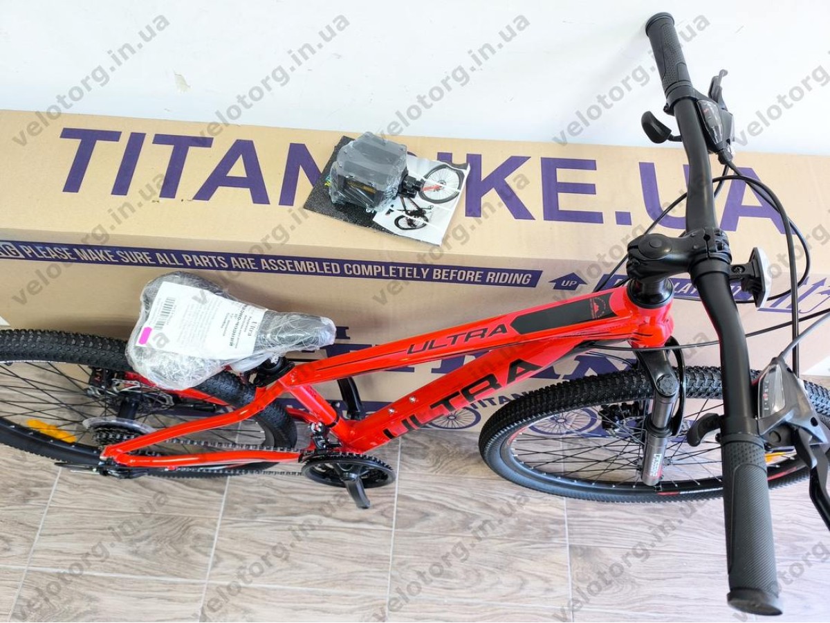 Велосипед CrossBike 26" Ultra 2026 Рама 13" red-black алюмінієвий