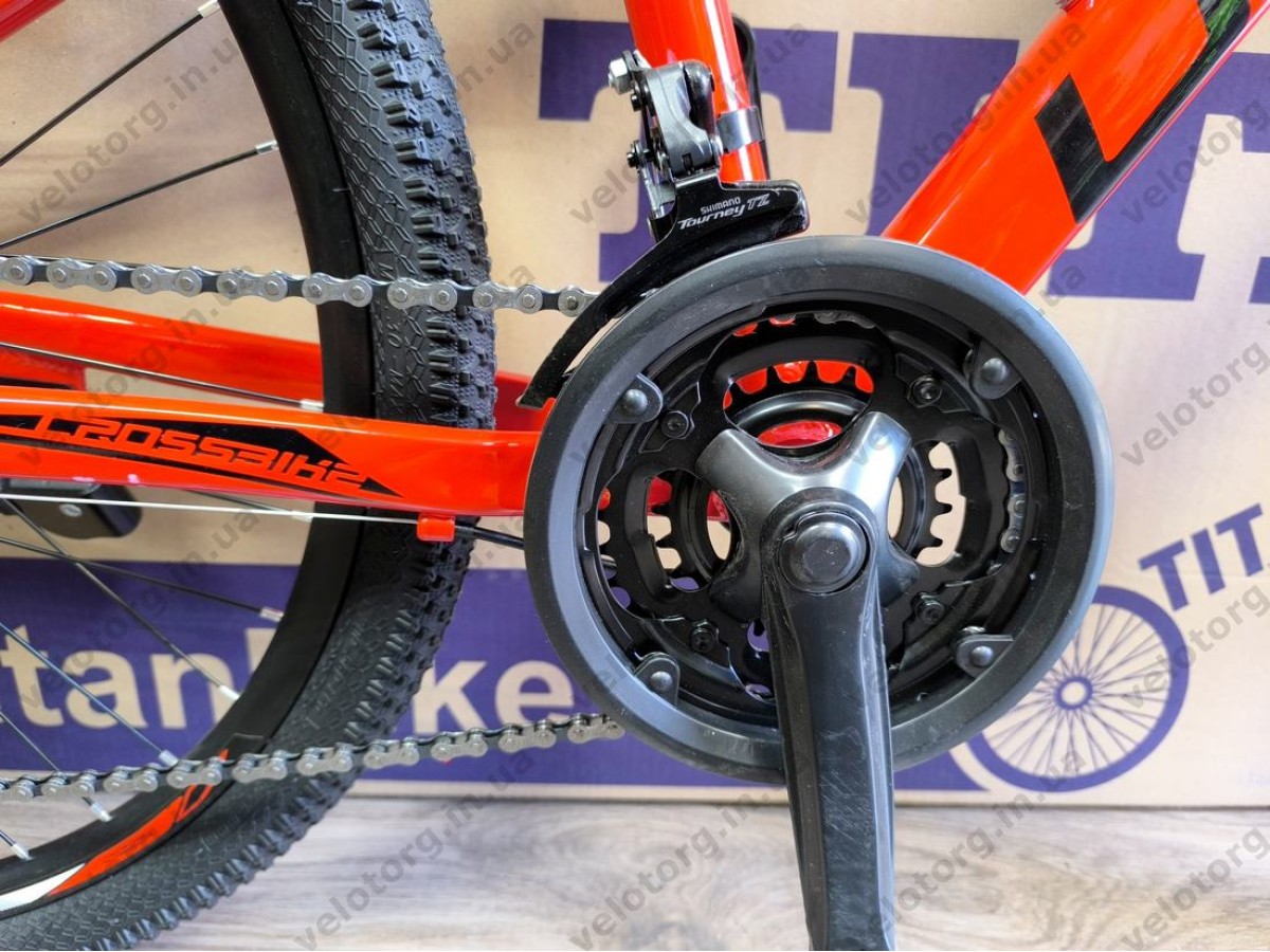 Велосипед CrossBike 26" Ultra 2026 Рама 13" red-black алюмінієвий