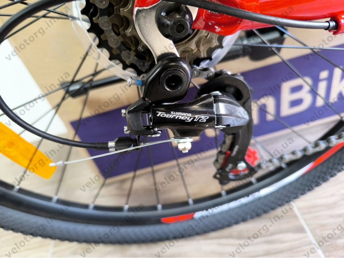 Велосипед CrossBike 26" Ultra 2026 Рама 13" red-black алюмінієвий