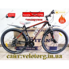 Велосипед CrossBike 29" Everest 2025 Рама-19" black-red