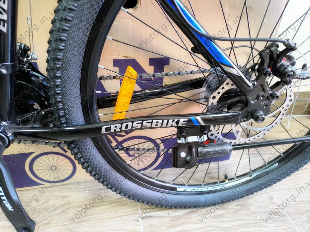 Велосипед CrossBike Everest 27,5" Рама-17" black-blue 2025