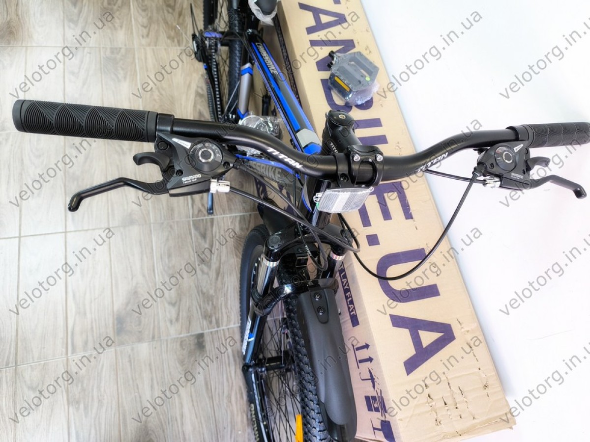Велосипед CrossBike Everest 27,5" Рама-17" black-blue 2025