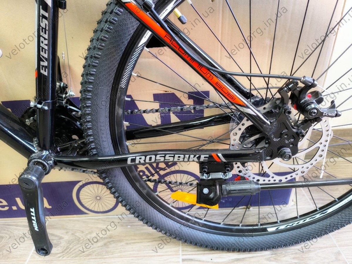 Велосипед CrossBike Everest 27,5" Рама-17" black-red 2025