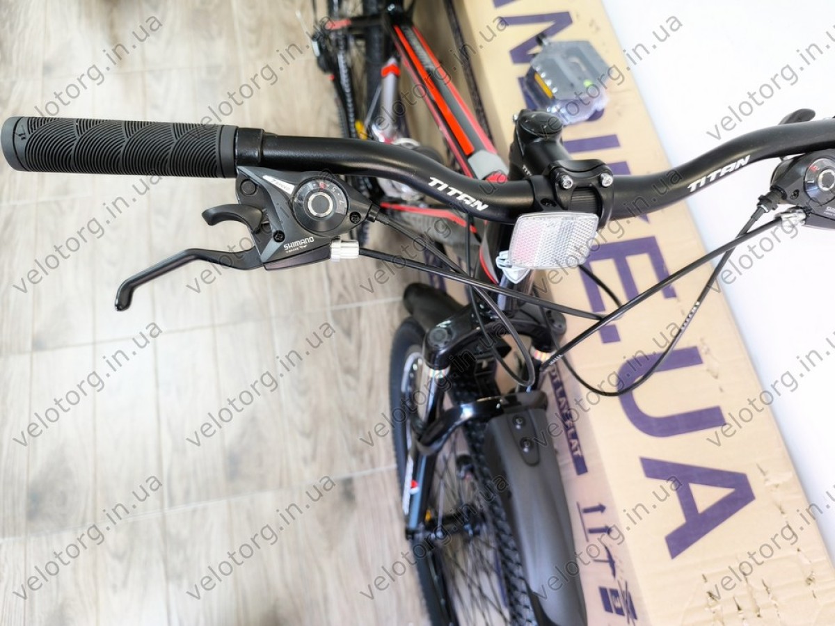 Велосипед CrossBike Everest 27,5" Рама-17" black-red 2025