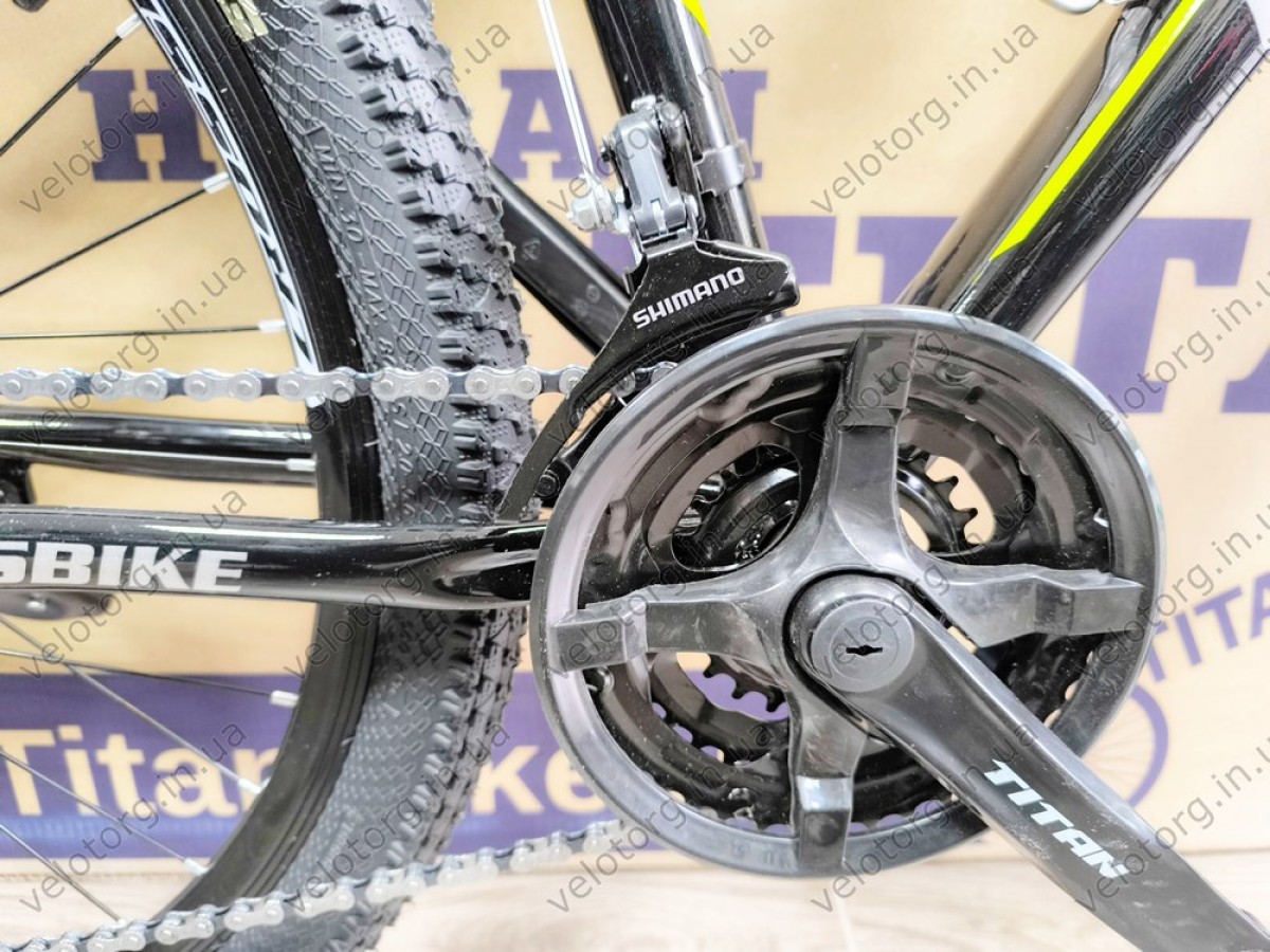 Велосипед CrossBike 27,5" Everest Рама 17" black-yellow 2025 чорно-жовтий