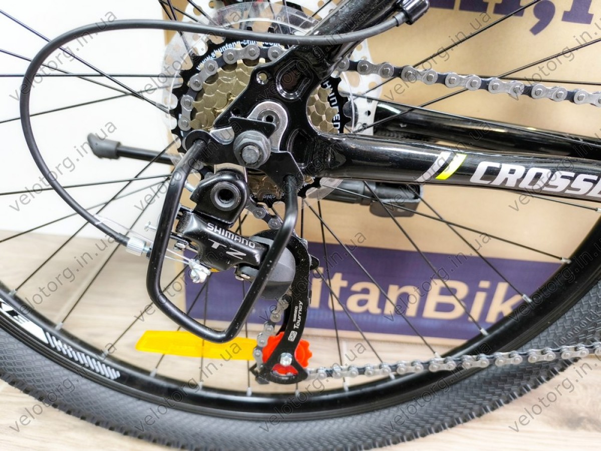 Велосипед CrossBike 27,5" Everest Рама 17" black-yellow 2025 чорно-жовтий