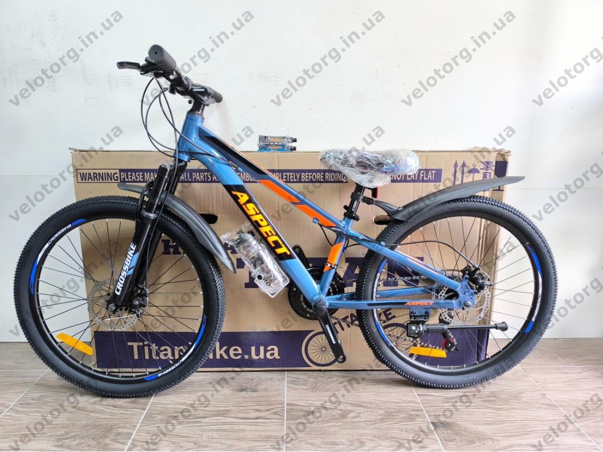 Велосипед Crossbike 24" Aspect Рама 11" blue