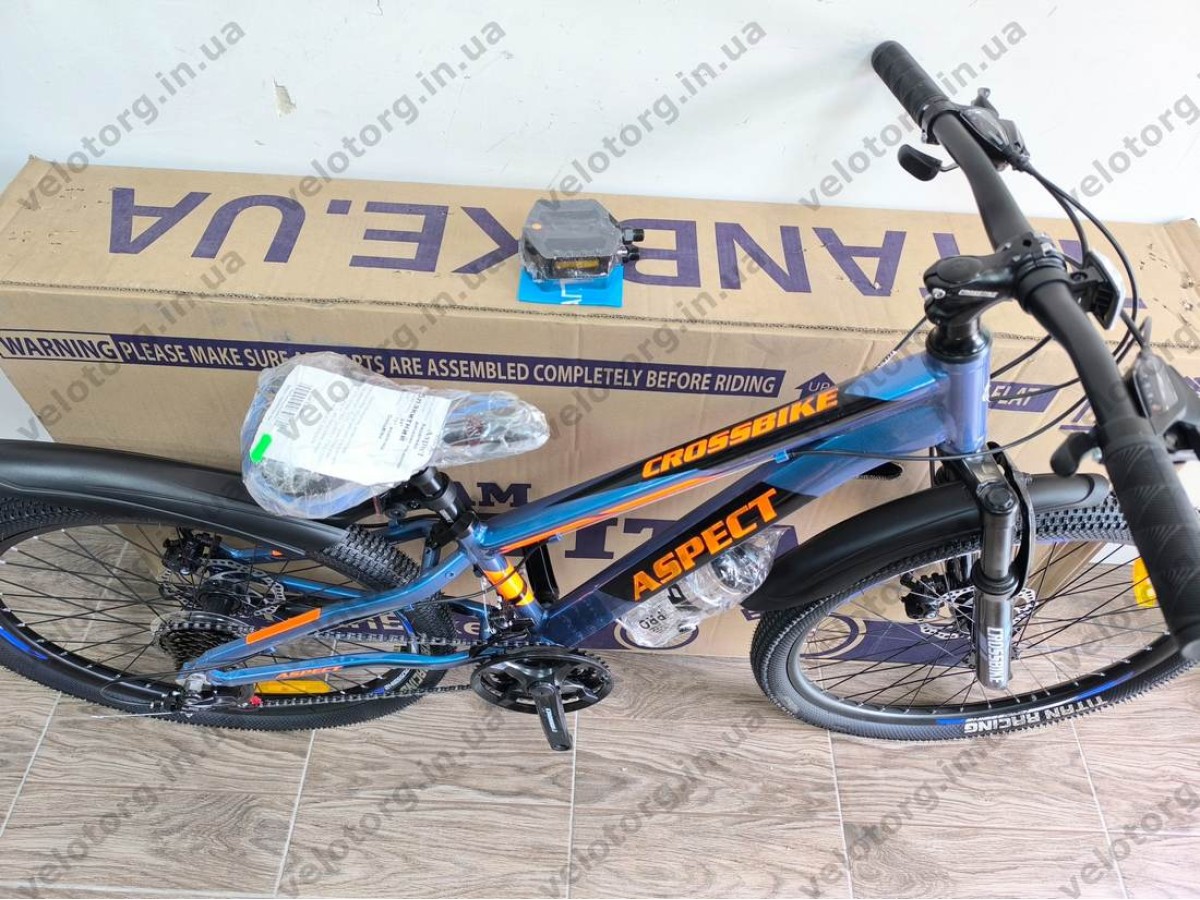 Велосипед Crossbike 24" Aspect Рама 11" blue