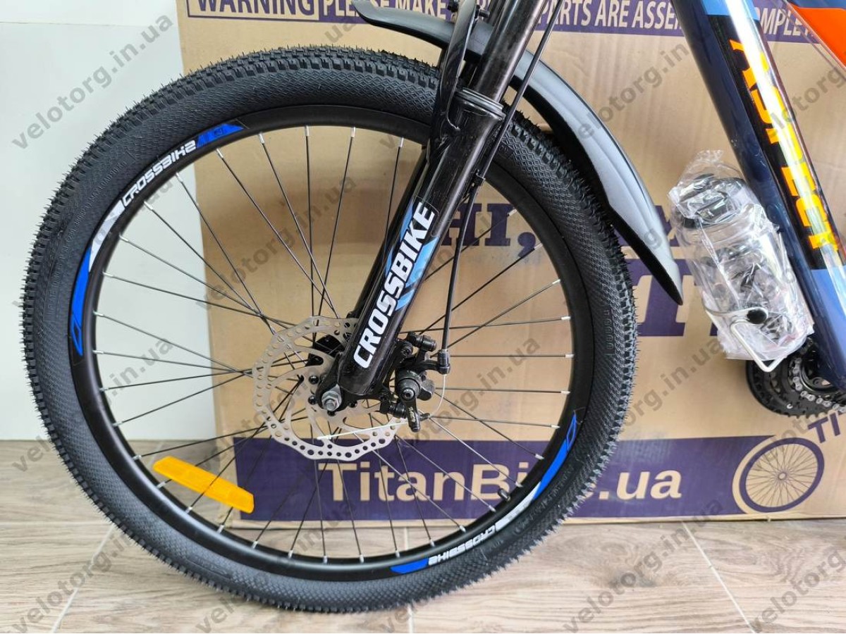 Велосипед Crossbike 24" Aspect Рама 11" blue