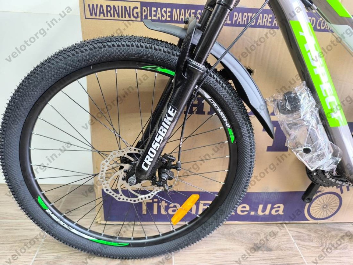 Велосипед Crossbike 24" Aspect Рама 11" dark silver