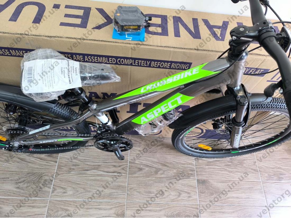 Велосипед Crossbike 24" Aspect Рама 11" dark silver