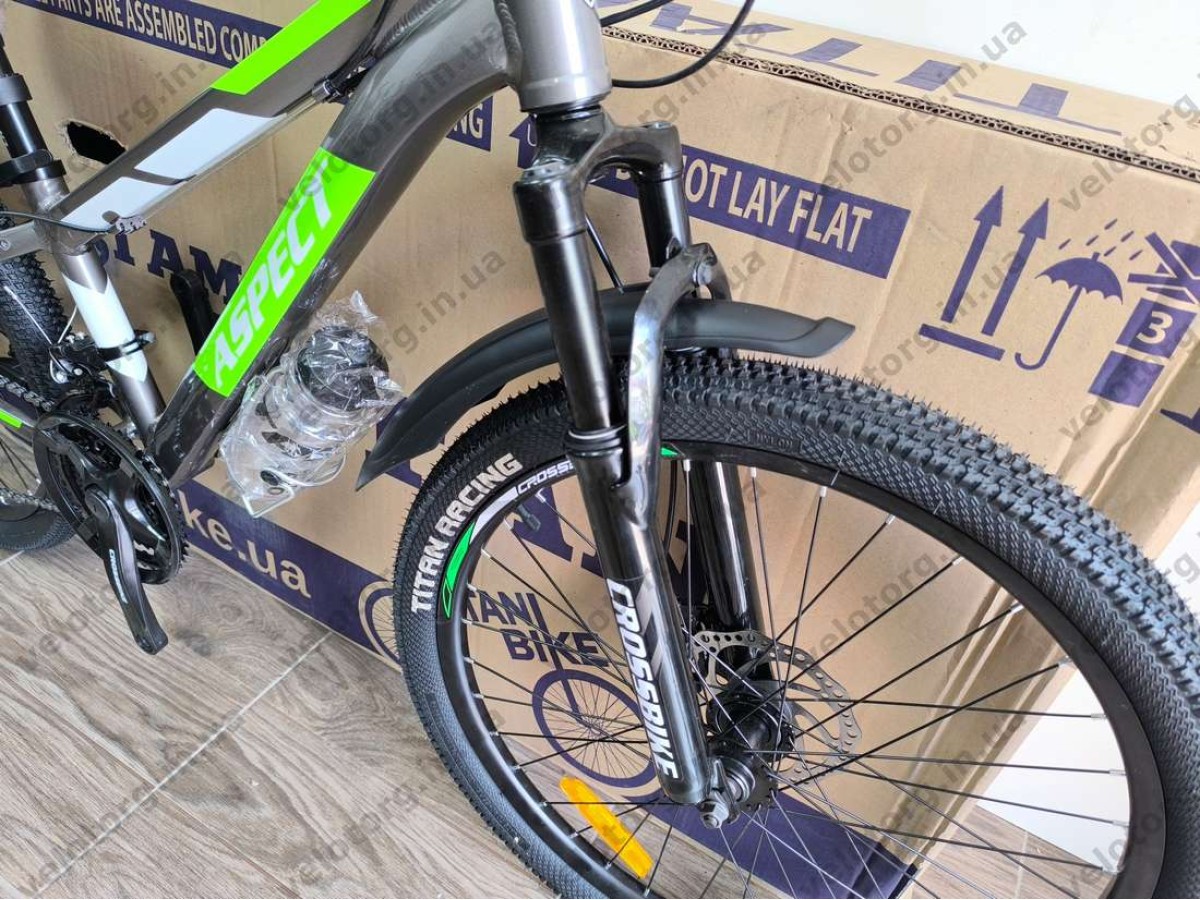 Велосипед Crossbike 24" Aspect Рама 11" dark silver