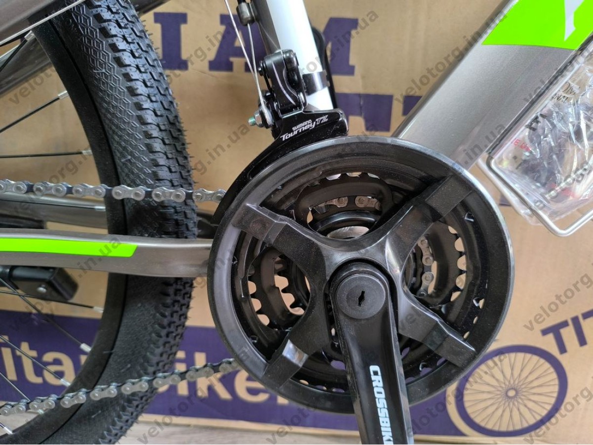 Велосипед Crossbike 24" Aspect Рама 11" dark silver