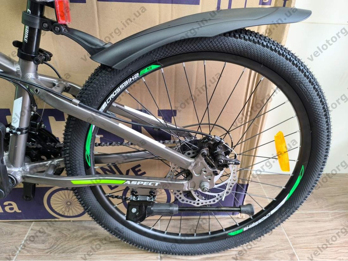 Велосипед Crossbike 24" Aspect Рама 11" dark silver