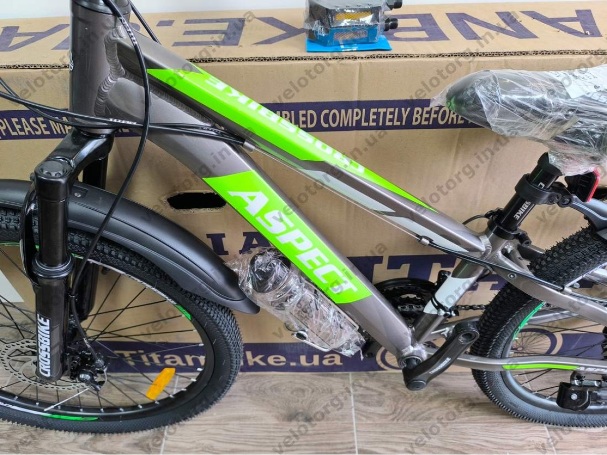 Велосипед Crossbike 24" Aspect Рама 11" dark silver