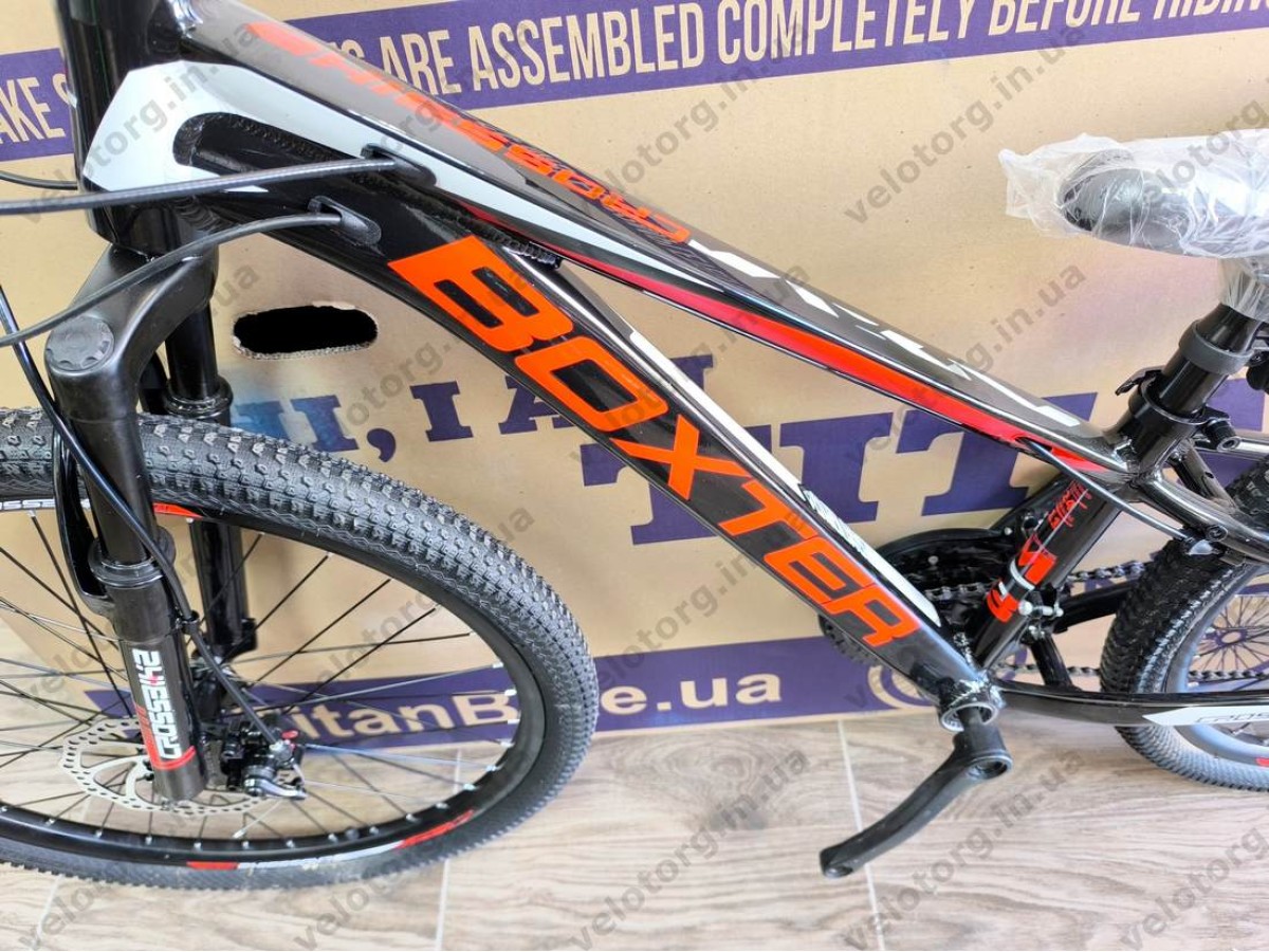 Велосипед Crossbike 24" Boxter 2026 Рама 11" black-red-white