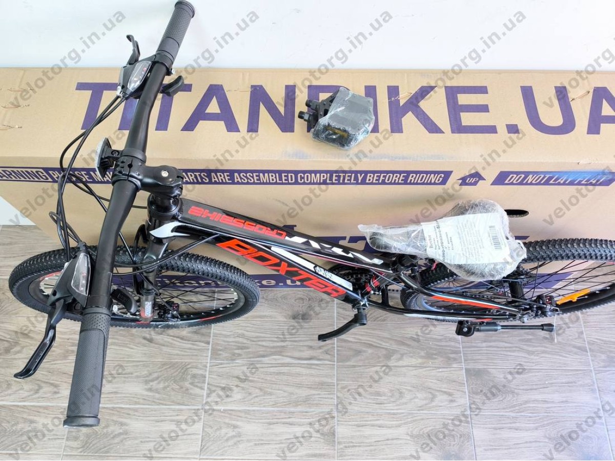 Велосипед Crossbike 24" Boxter 2026 Рама 11" black-red-white