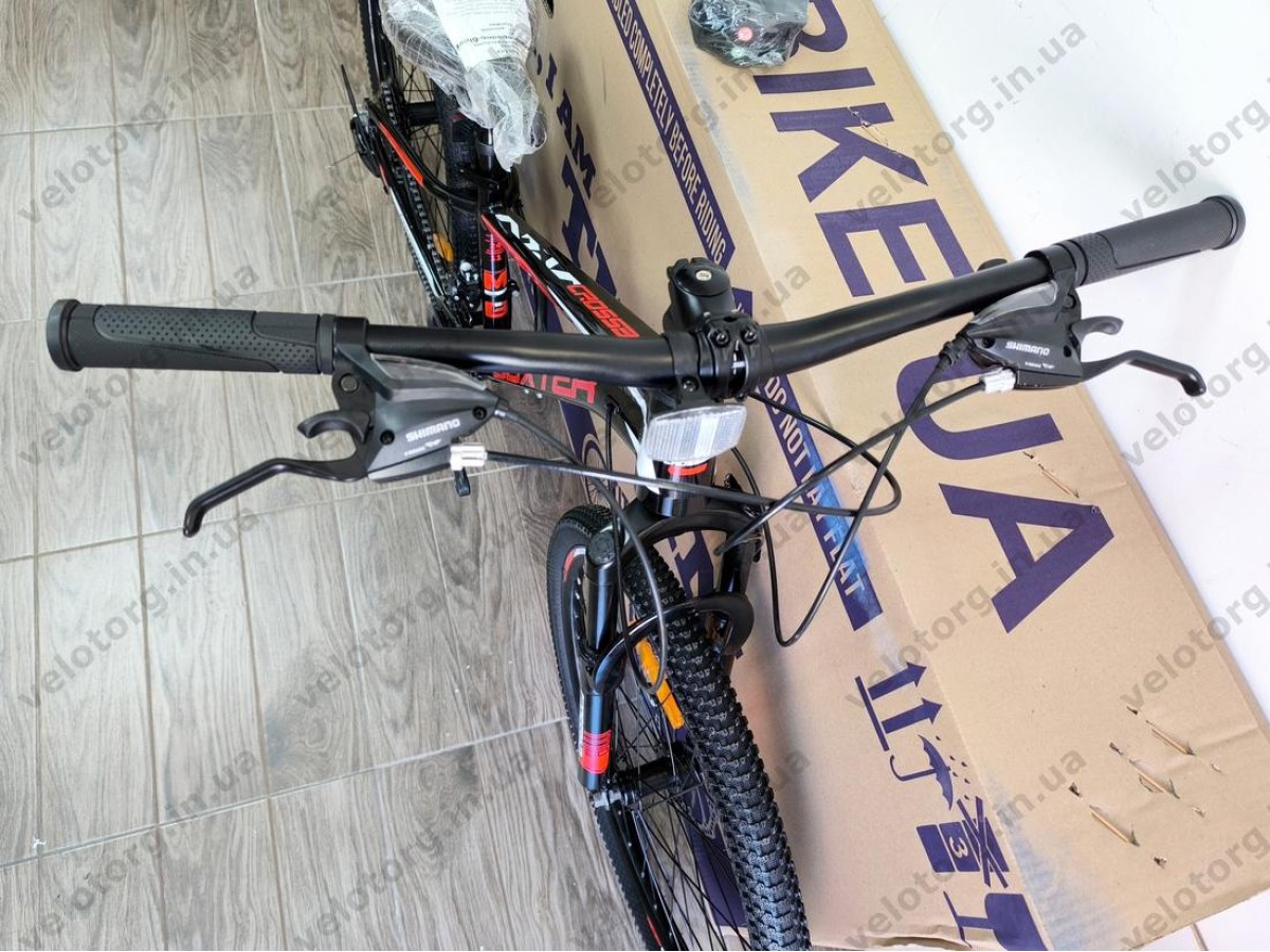 Велосипед Crossbike 24" Boxter 2026 Рама 11" black-red-white