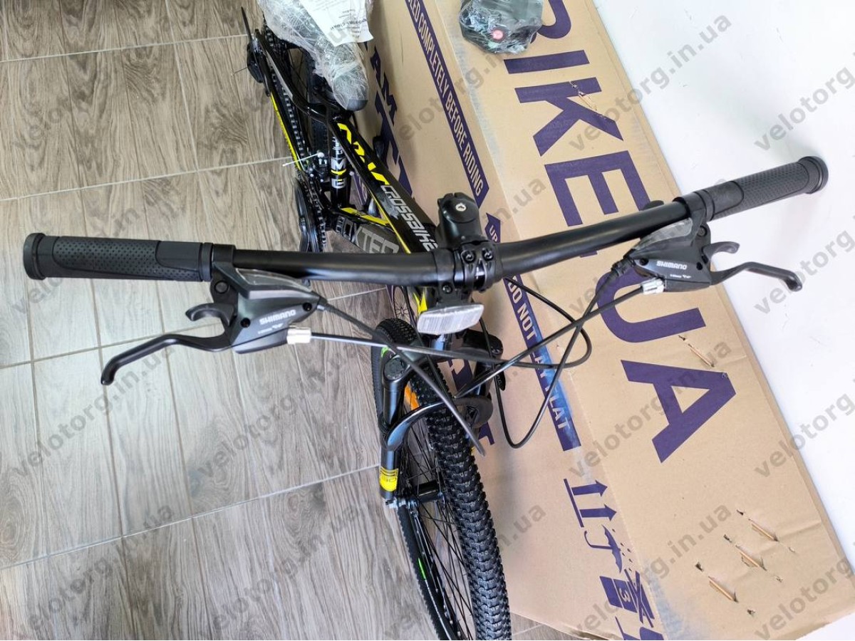 Велосипед Crossbike 24" Boxter 2026 Рама 11" black-yellow-gray