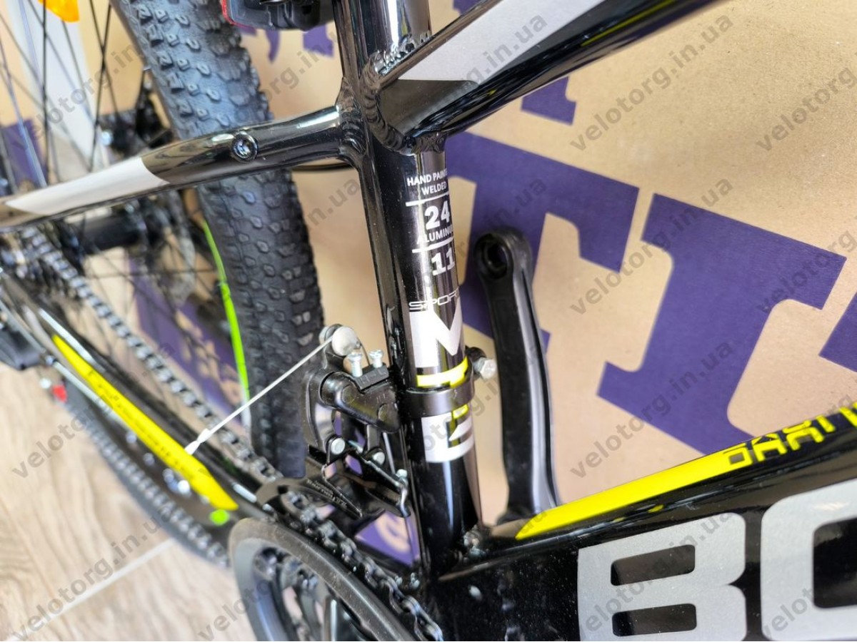 Велосипед Crossbike 24" Boxter 2026 Рама 11" black-yellow-gray