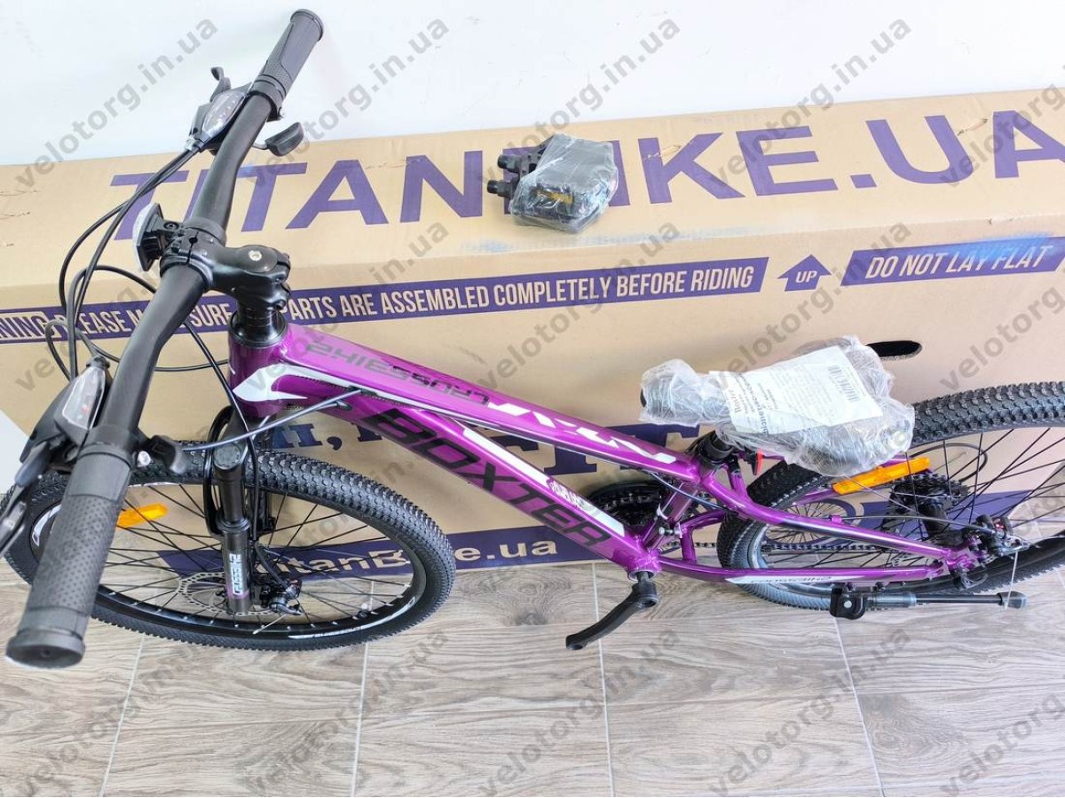 Велосипед Crossbike 24" Boxter 2026 Рама 11" purple-black