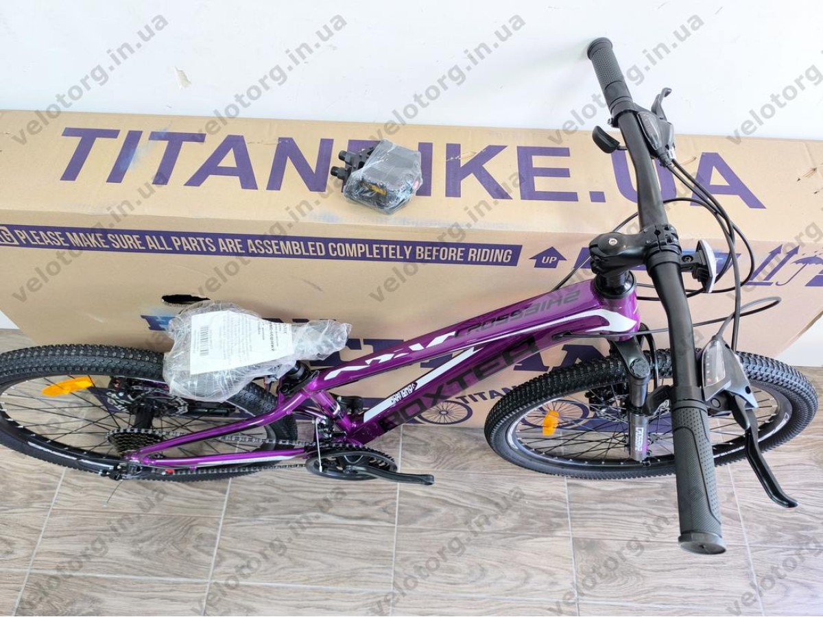 Велосипед Crossbike 24" Boxter 2026 Рама 11" purple-black