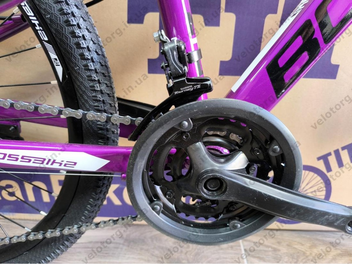 Велосипед Crossbike 24" Boxter 2026 Рама 11" purple-black