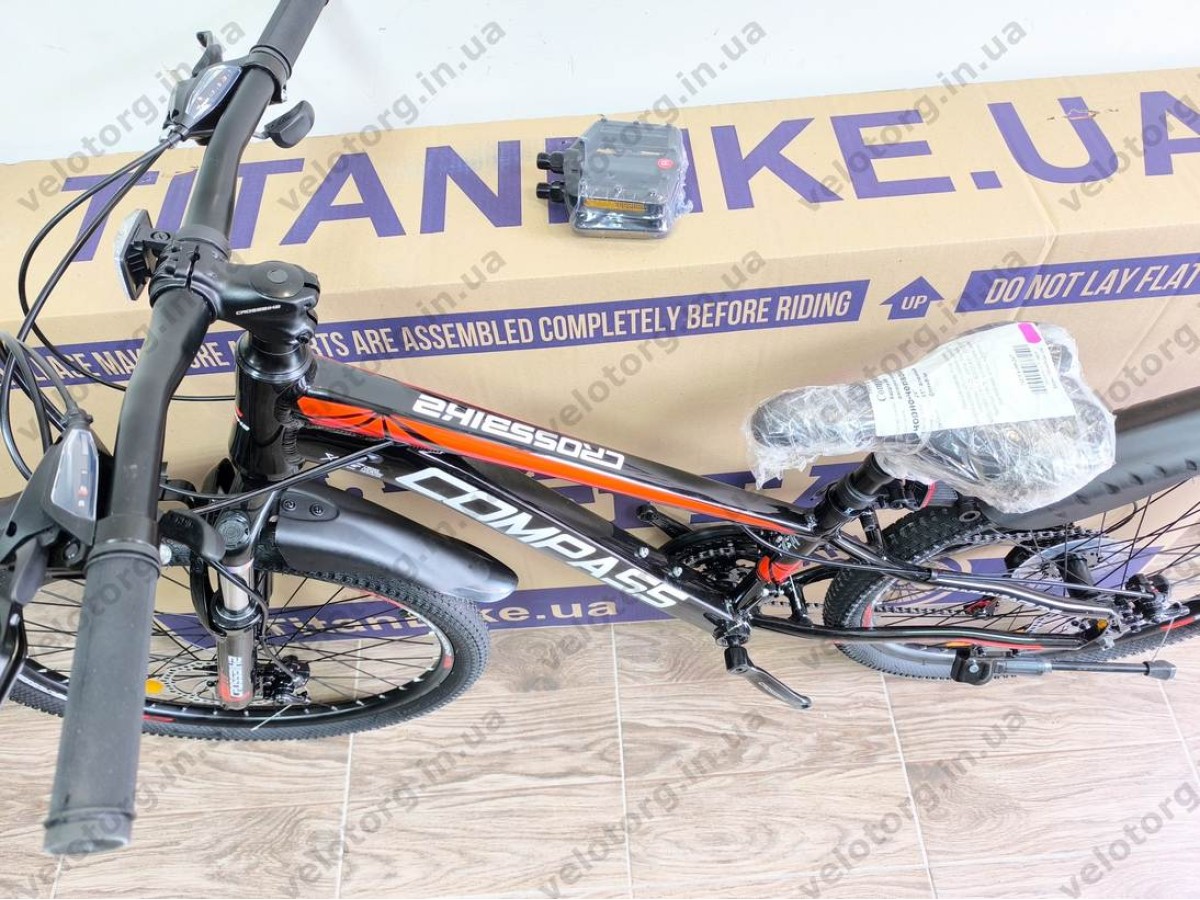 Велосипед Crossbike 24″ Compass рама 11″ black-red