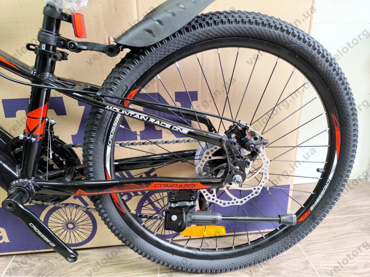 Велосипед Crossbike 24″ Compass рама 11″ black-red