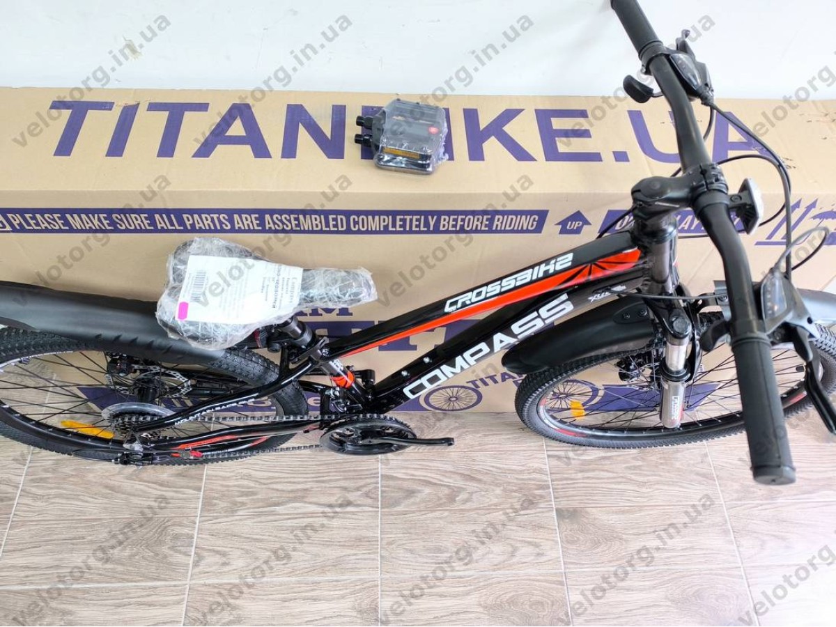Велосипед Crossbike 24″ Compass рама 11″ black-red