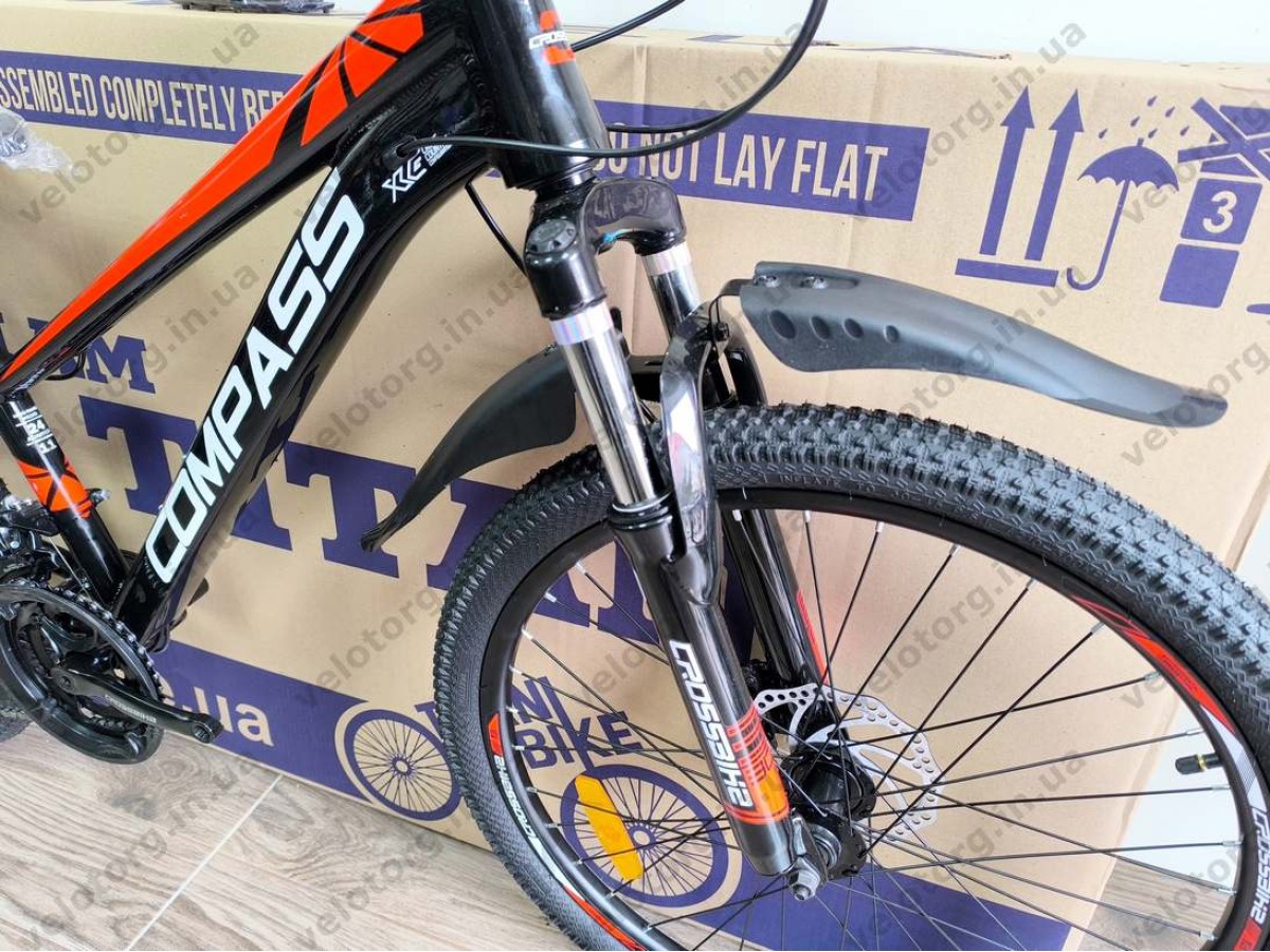 Велосипед Crossbike 24″ Compass рама 11″ black-red