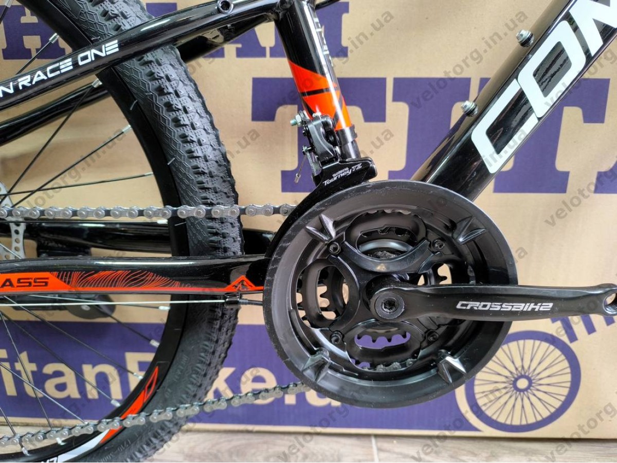 Велосипед Crossbike 24″ Compass рама 11″ black-red