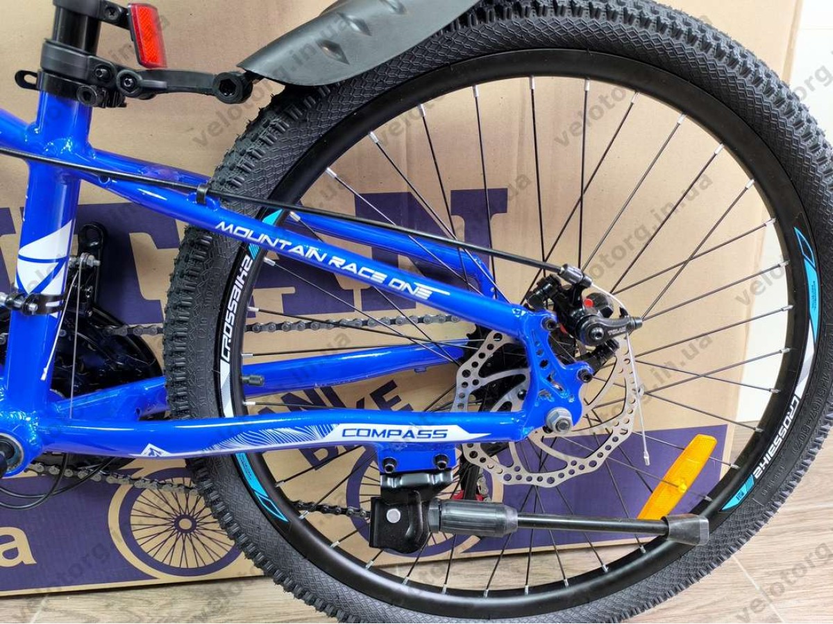 Велосипед Crossbike 24″ Compass рама 11″ blue-white