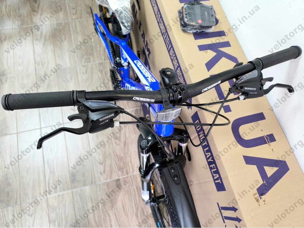 Велосипед Crossbike 24″ Compass рама 11″ blue-white