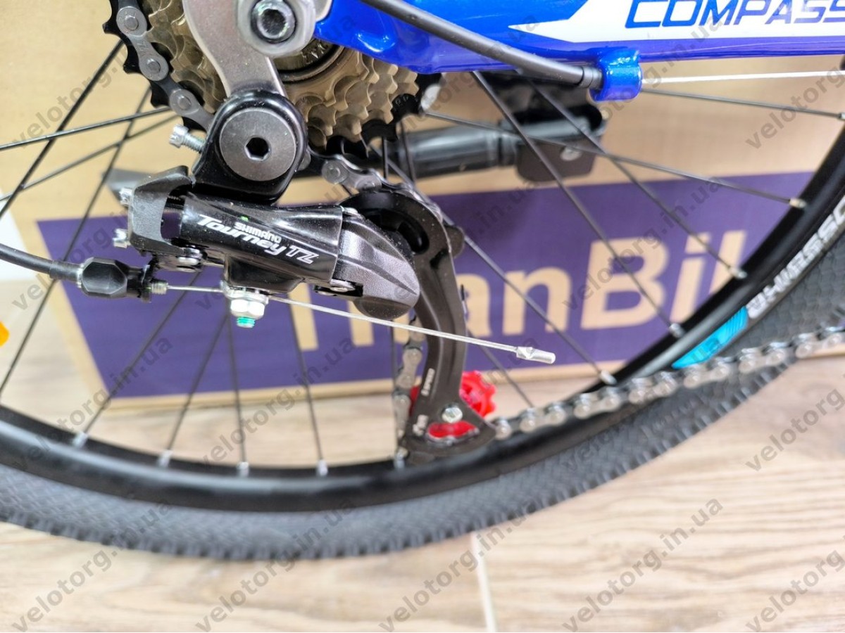 Велосипед Crossbike 24″ Compass рама 11″ blue-white