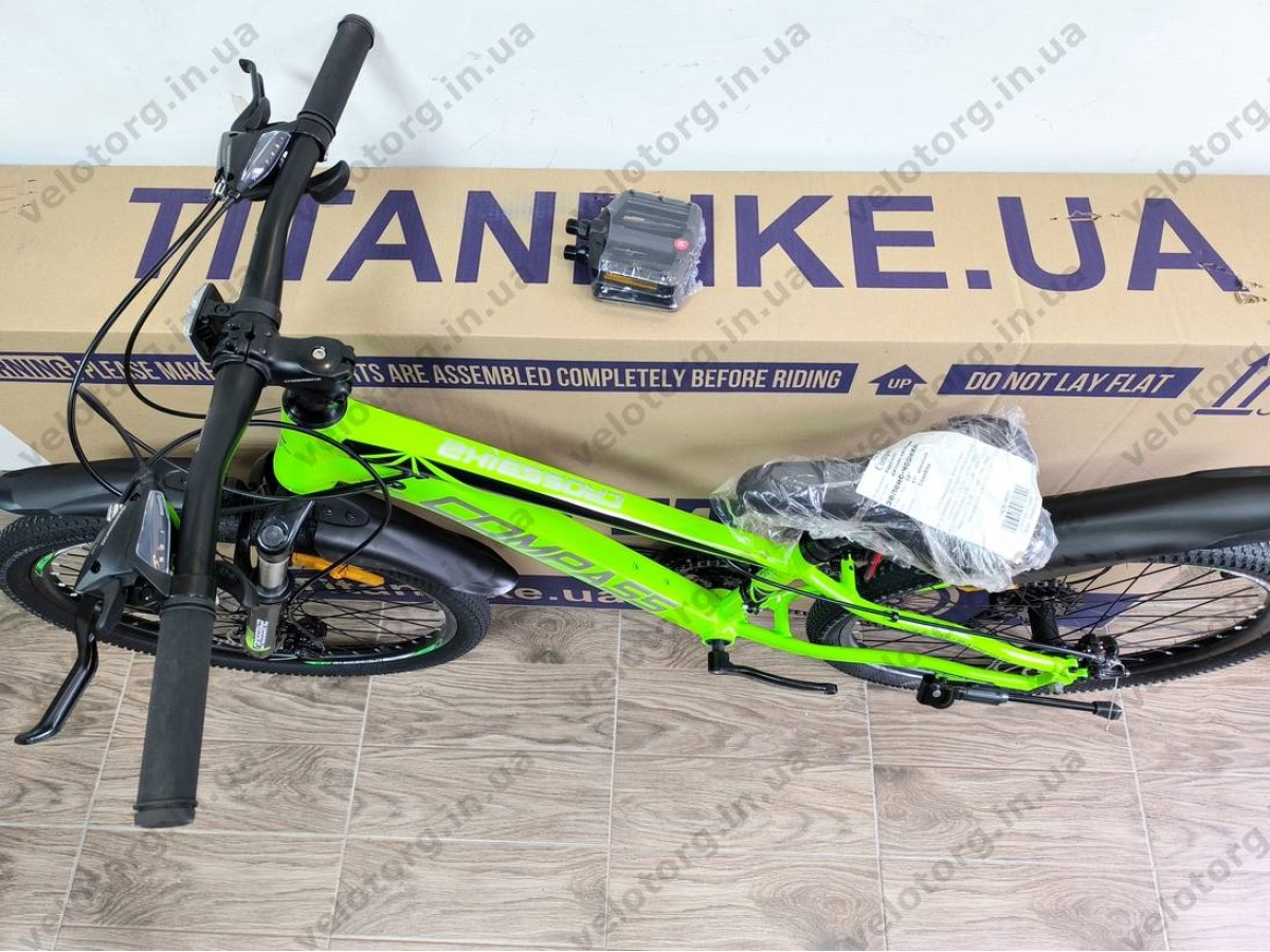 Велосипед Crossbike 24″ Compass рама 11″ green-black