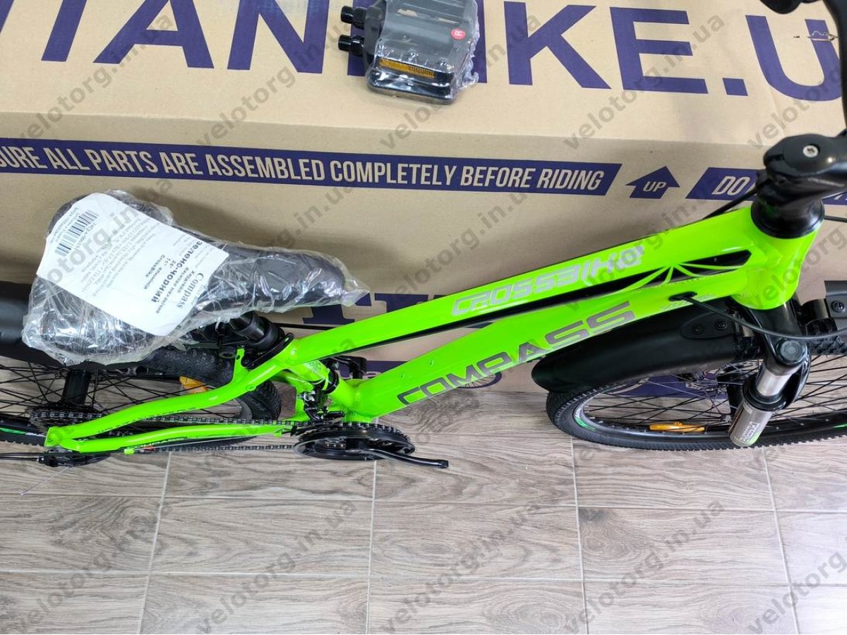 Велосипед Crossbike 24″ Compass рама 11″ green-black
