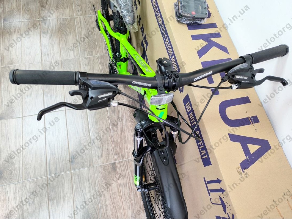 Велосипед Crossbike 24″ Compass рама 11″ green-black