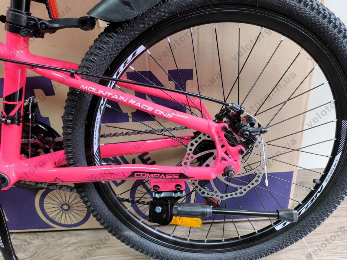 Велосипед Crossbike 24″ Compass рама 11″ pink-black