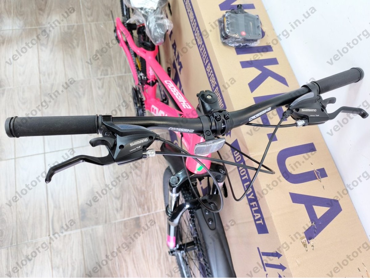 Велосипед Crossbike 24″ Compass рама 11″ pink-black